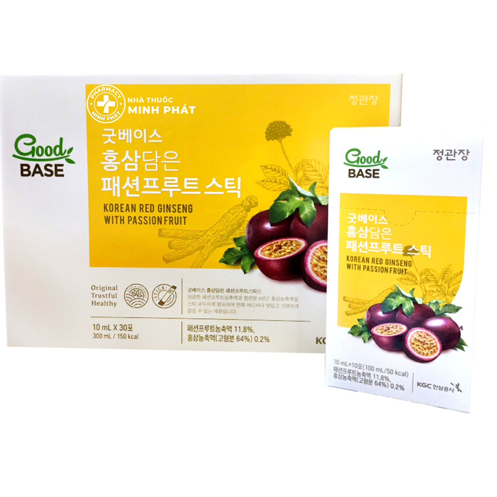 Nước Hồng Sâm KGC Goodbase Chanh Dây 10ml x 30 Gói